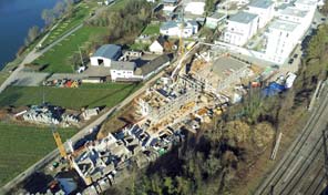 Luftbild Zenz Massivhaus Baustelle in Bullay 